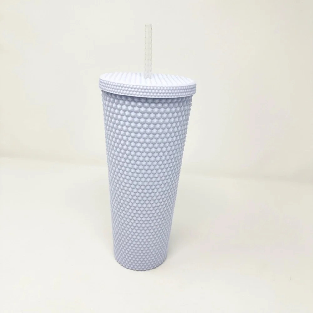 Starbucks Spring 2024 Studded White Glossy Venti 24oz Tumbler Cup NWT - Picture 2 of 4